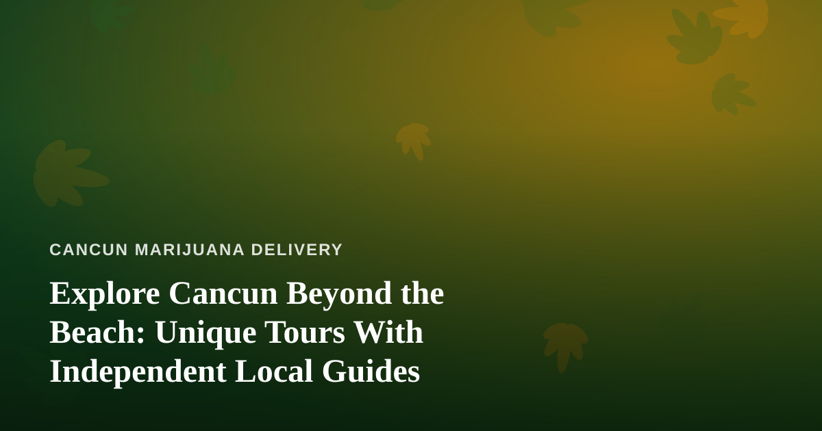 Explore Cancun Beyond the Beach: Unique Tours With Independent Local Guides