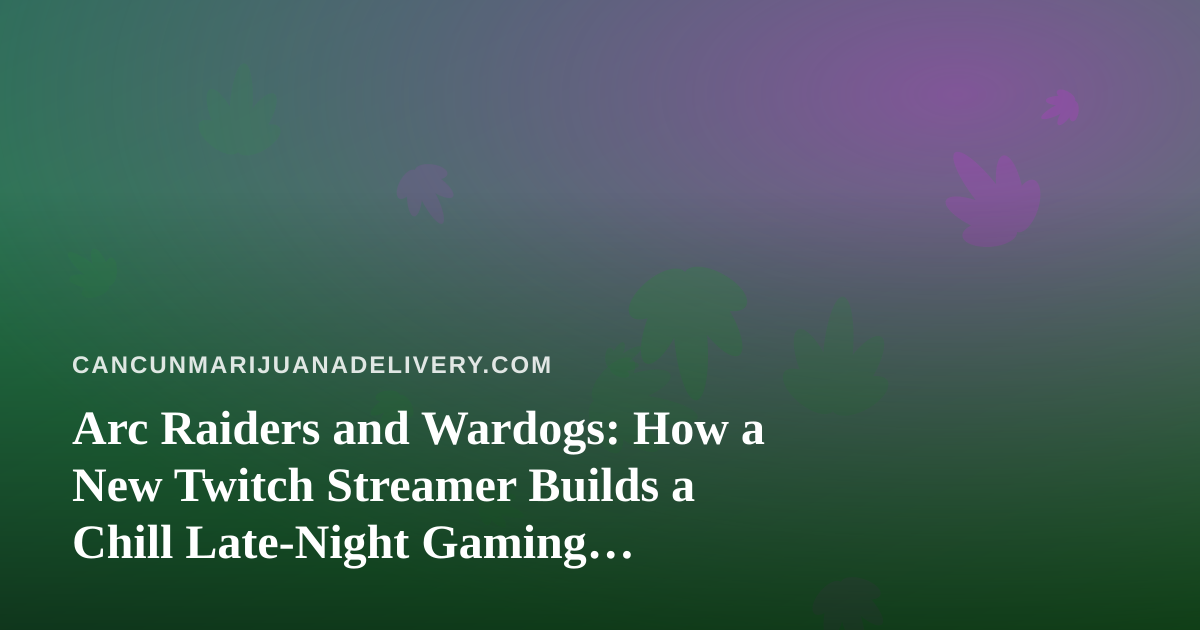 Arc Raiders and Wardogs: How a New Twitch Streamer Builds a Chill Late-Night Gaming Community