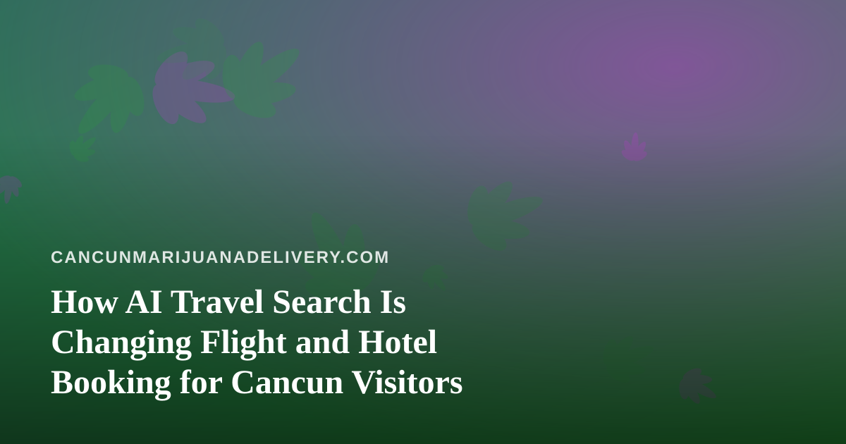 How AI Travel Search Is Changing Flight and Hotel Booking for Cancun Visitors